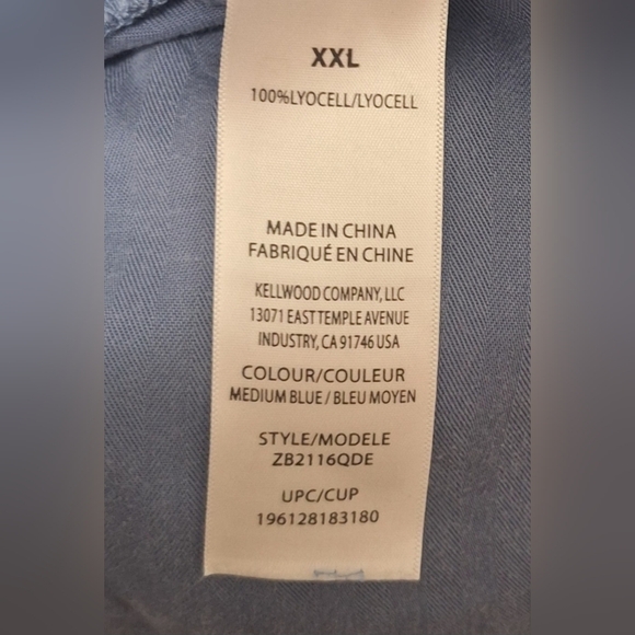 XXL Women's Casual Blue Wide Leg Pants - Picture 2 of 4